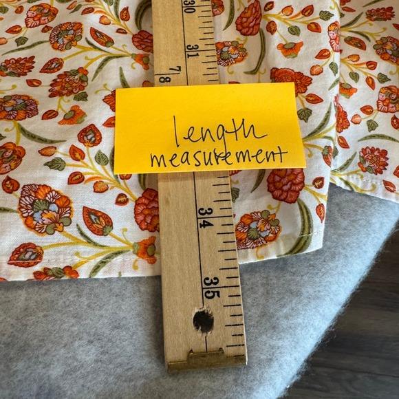 Old Navy Babydoll Dress Womens Medium Whimsical Floral White Orange NEW - Picture 12 of 14